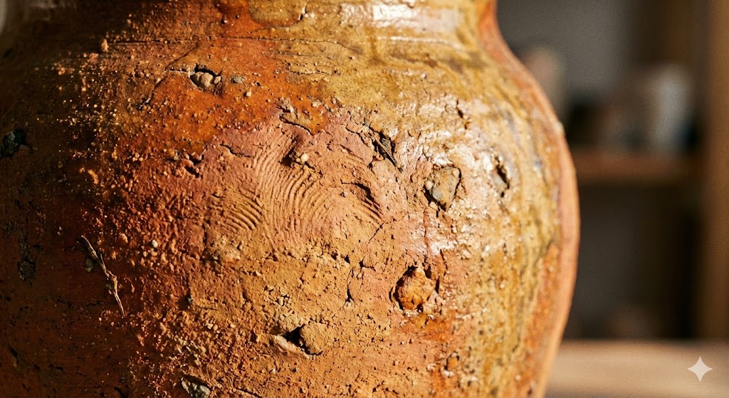 Textura de arcilla natural